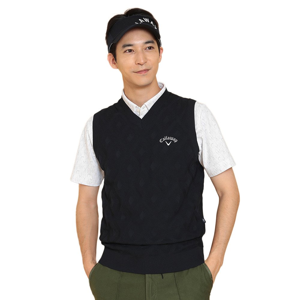 キャロウェイ（CALLAWAY）（メンズ）ゴルフウェア Vネックニットベスト