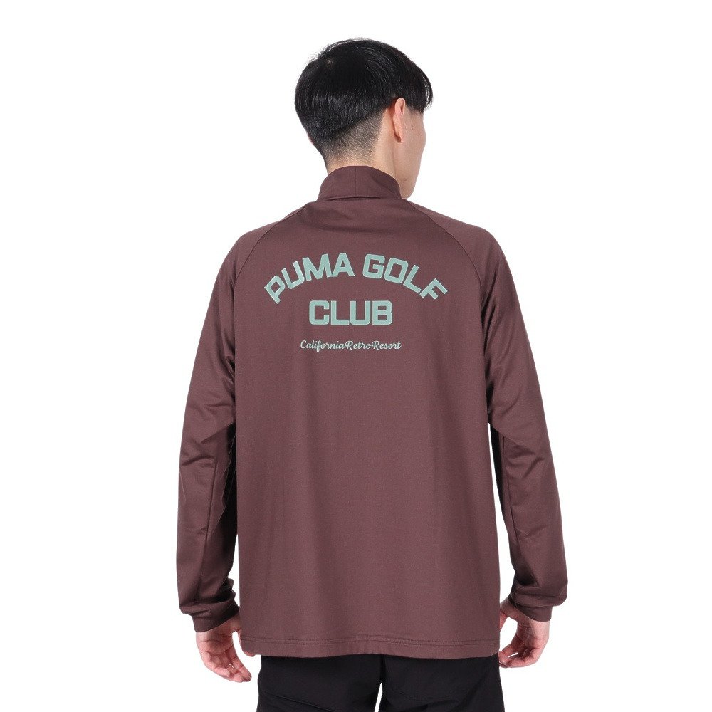 プーマ（PUMA）（メンズ）ゴルフウェア 裏起毛 バックプリント 長袖