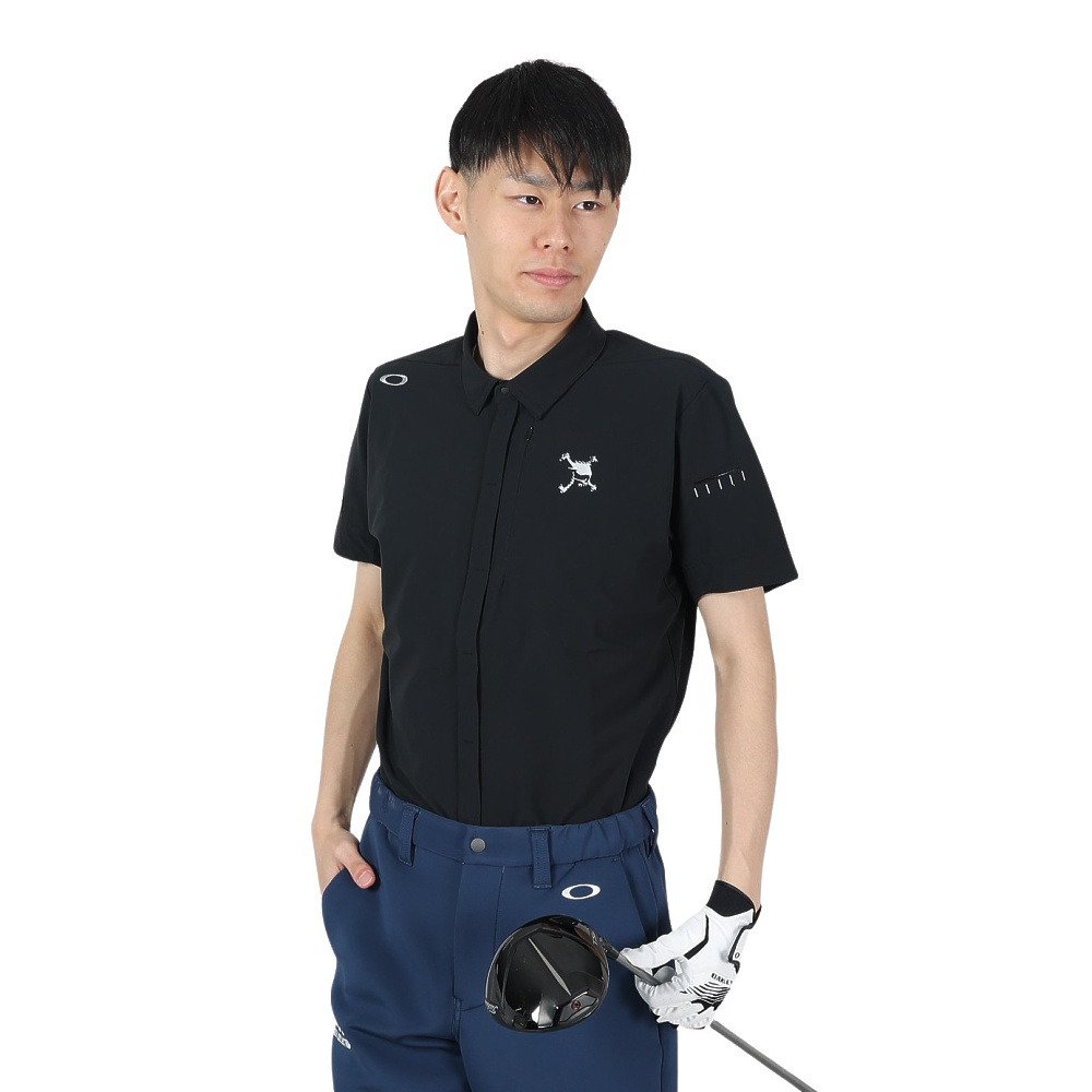 オークリー（OAKLEY）（メンズ）ゴルフウェア 半袖 吸汗速乾 SKULL