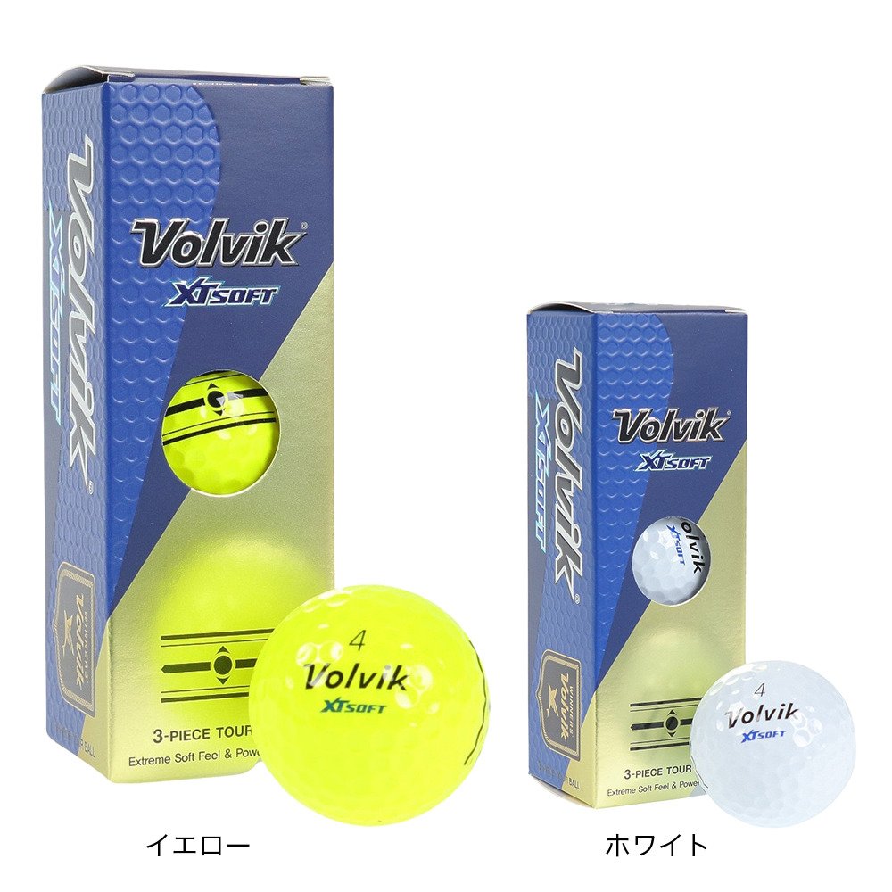 ボルビック（Volvik）（メンズ）ゴルフボール XT SOFT 23 WHT スリーブ