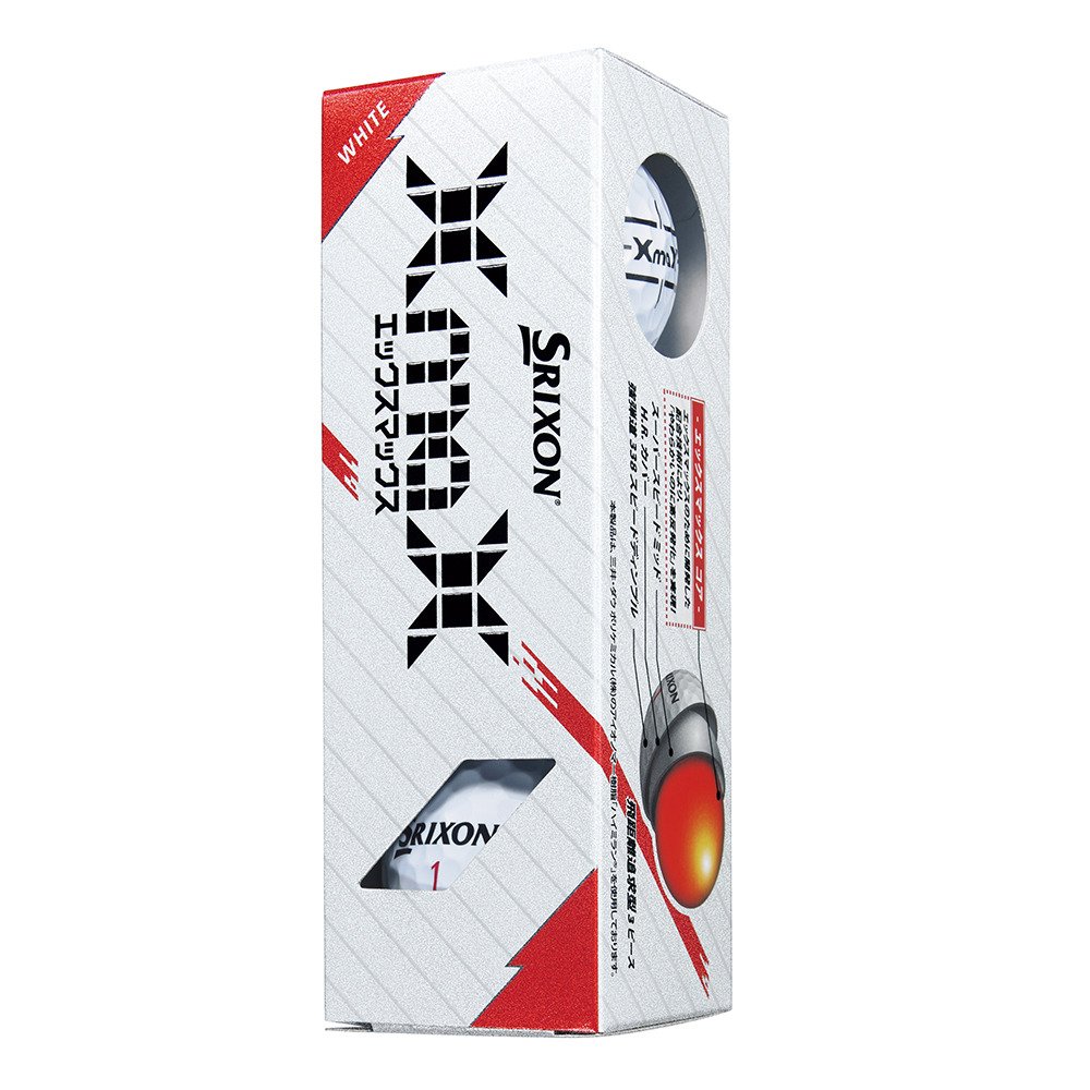 スリクソン（SRIXON）（メンズ）ゴルフボール XmaX WHT スリーブ(3個