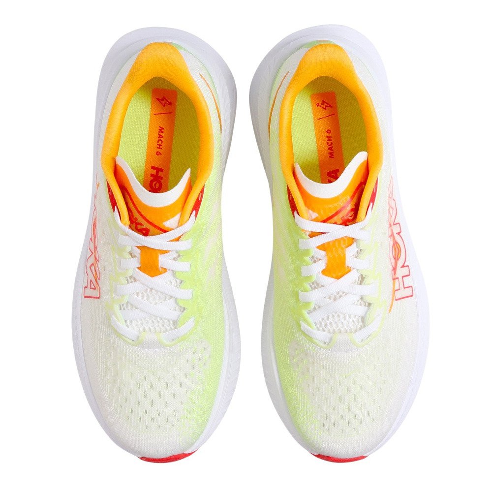 ホカ（HOKA）（レディース）ランニングシューズ マッハ6 ホワイト