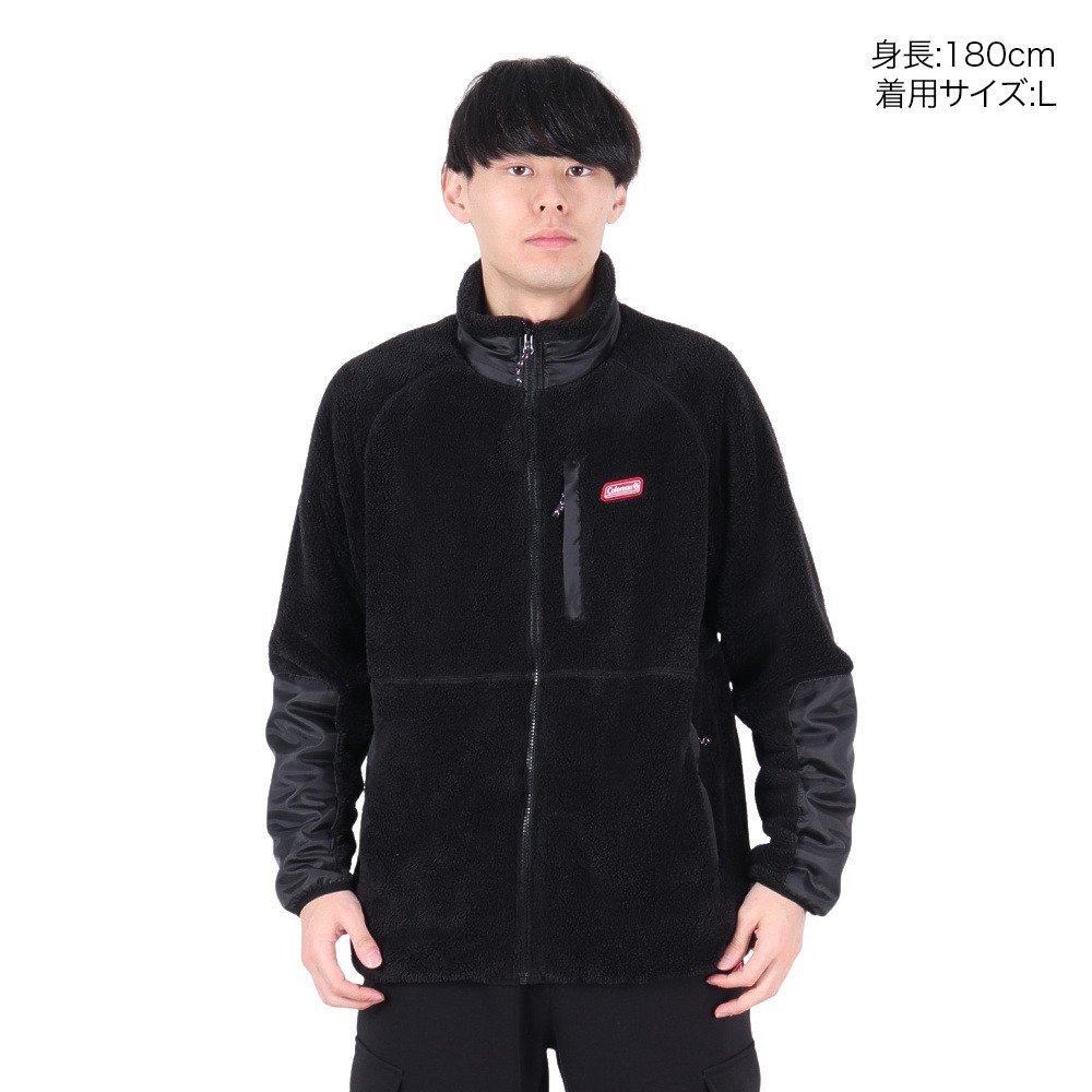 コールマン（Coleman）（メンズ）ボアフリース ジャケット X0460AC BLK