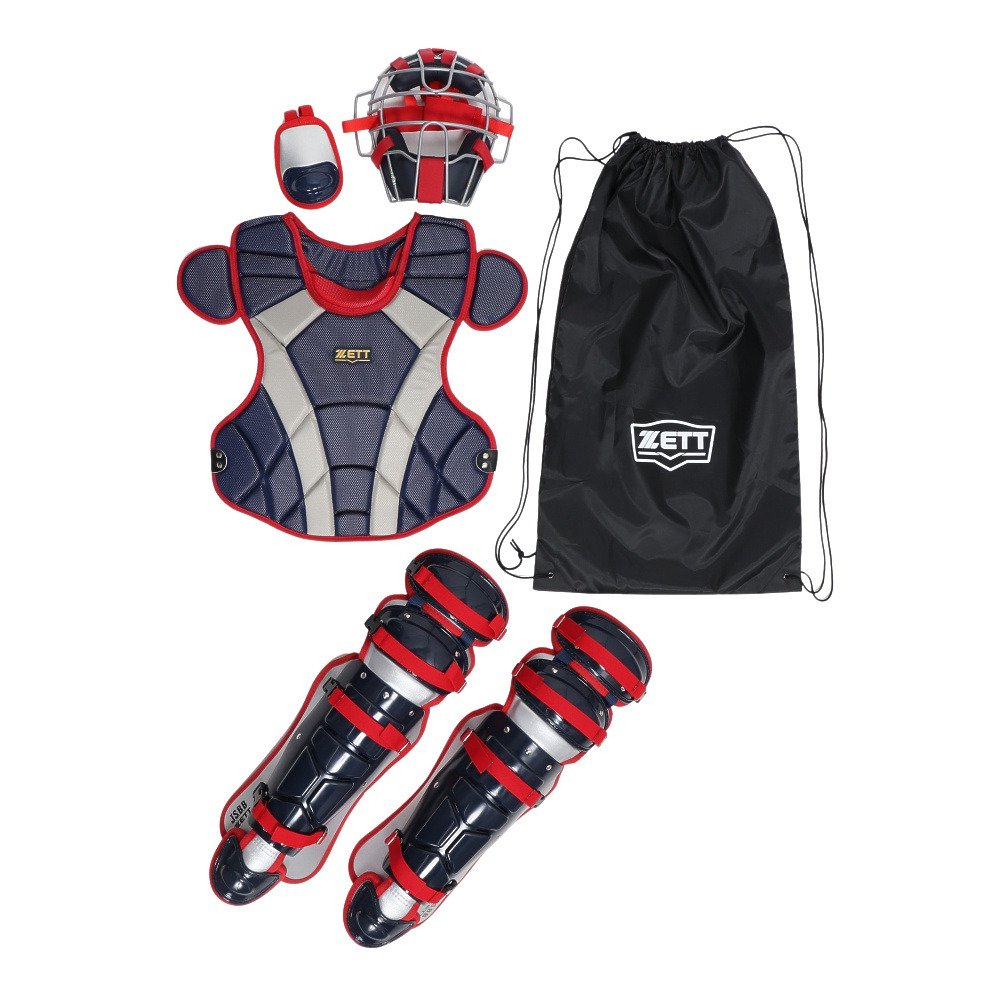 ゼット（ZETT）（メンズ）野球 軟式 キャッチャー 防具 4点セット