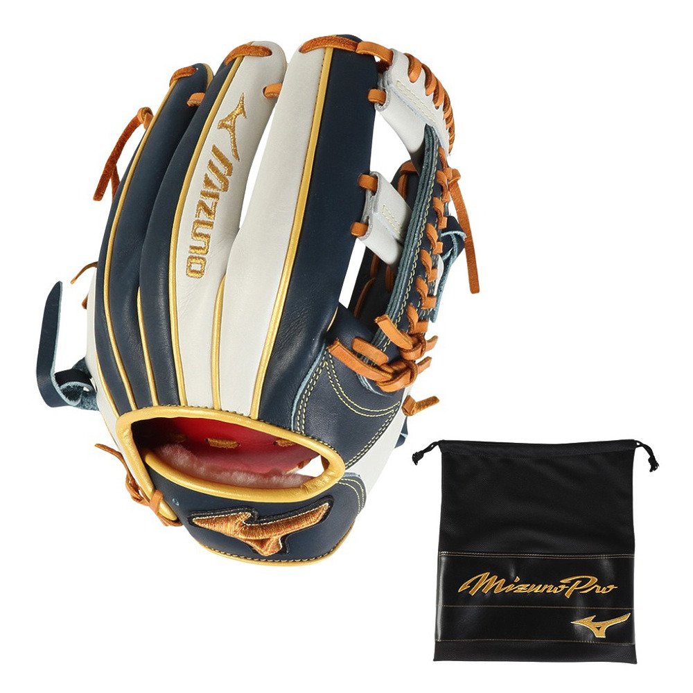 ミズノ（MIZUNO）（メンズ）軟式用グラブ 内野手 ミズノプロ 勝色