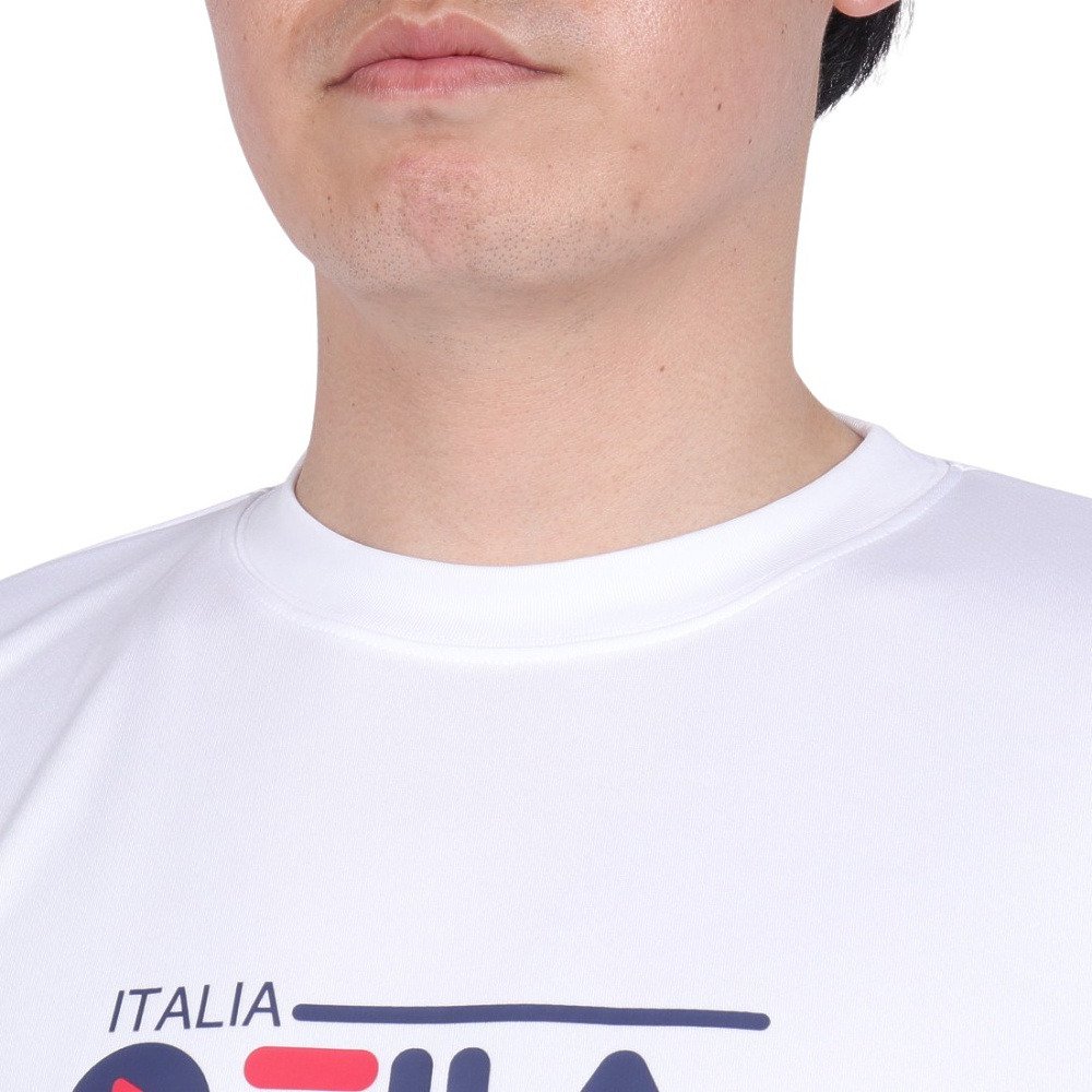 フィラ（FILA）（メンズ）テニスウェア プリント半袖Tシャツ FM6721-01