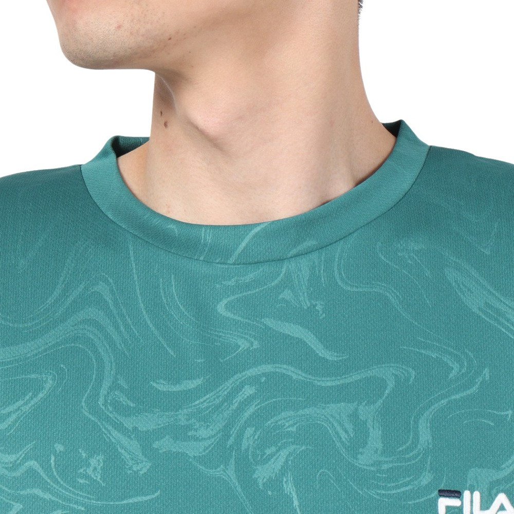 フィラ（FILA）（メンズ）テニスウェア 長袖エンボス切替Tシャツ FM6906-29