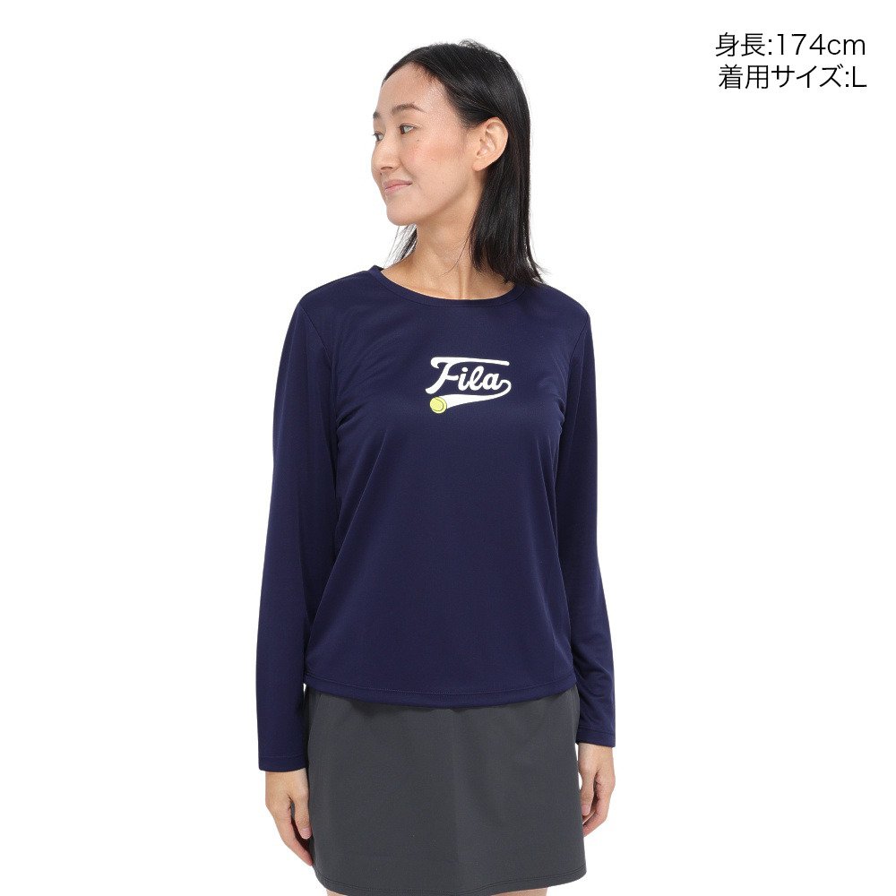 フィラ（FILA）（レディース）テニスウェア ロゴプリント バックホール