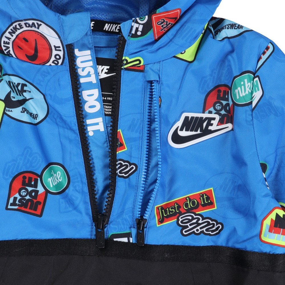 ナイキ（NIKE）（キッズ）ハーフジップ プリントブロック アノラック