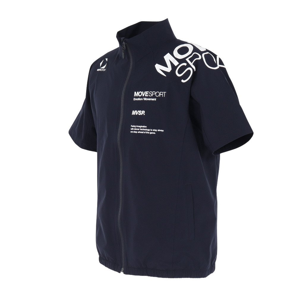 デサント（DESCENTE）（メンズ）クロス半袖ジャケット ST5SJKX0MB NV00