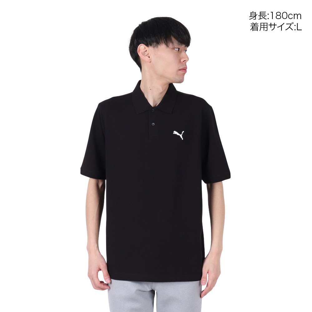 プーマ（PUMA）（メンズ）ESS ピケポロシャツ 687587 01 BLK