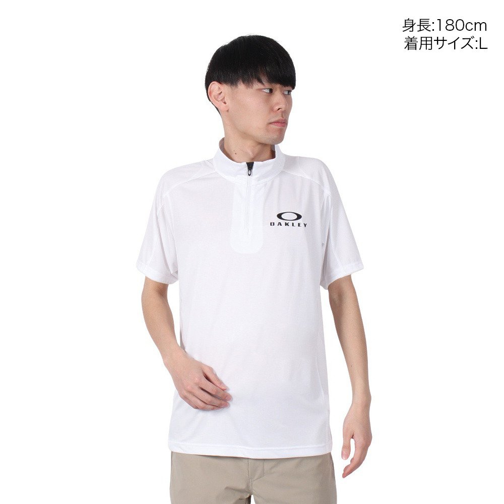 オークリー（OAKLEY）（メンズ）Enhance 半袖 モックネック シャツ