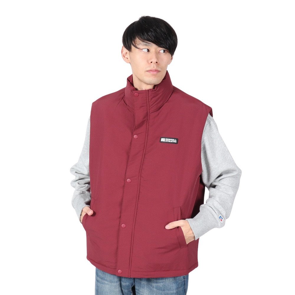 ラッセル（RUSSELL）（メンズ）ナイロン フルジップ ベスト RBM24F0011 WIN