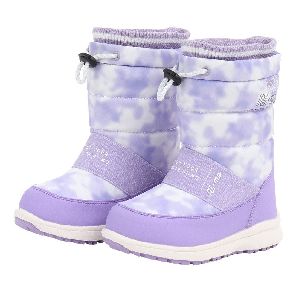 ムーンスター（MoonStar）（キッズ）ジュニアボアブーツ ガールズ