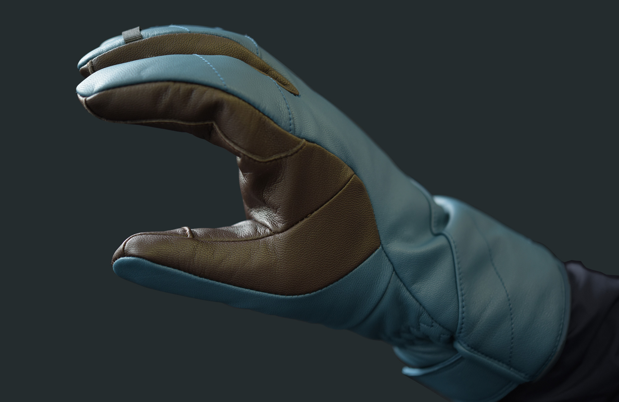 ゴアテックスレザースキーグローブ（3フィンガーミット）Alaska(ユニ