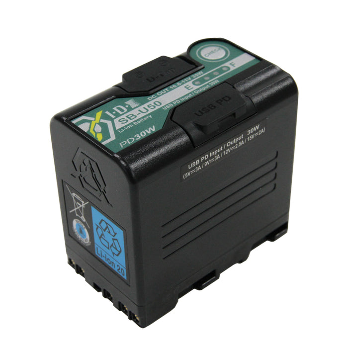 IDX SB-U50/PD Sony BP-U 14.4Vタイプリチウムイオンバッテリー - 業務