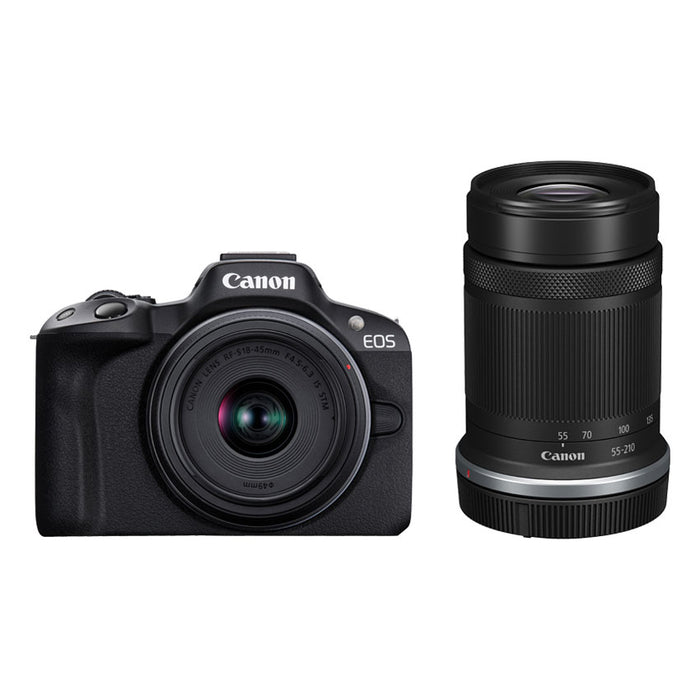 Canon EOSR50BK-WZK ミラーレスカメラ EOS R50 (ブラック)・ダブル