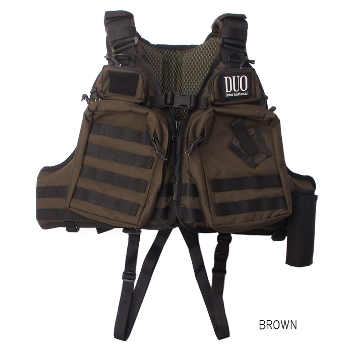DUO DUO×SUBROC V-one VEST BROWN - 釣具のポイント 【公式