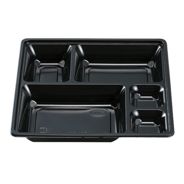 仕出し弁当容器 紙BOX一体型 70-70 黒木目 エフピコチューパ