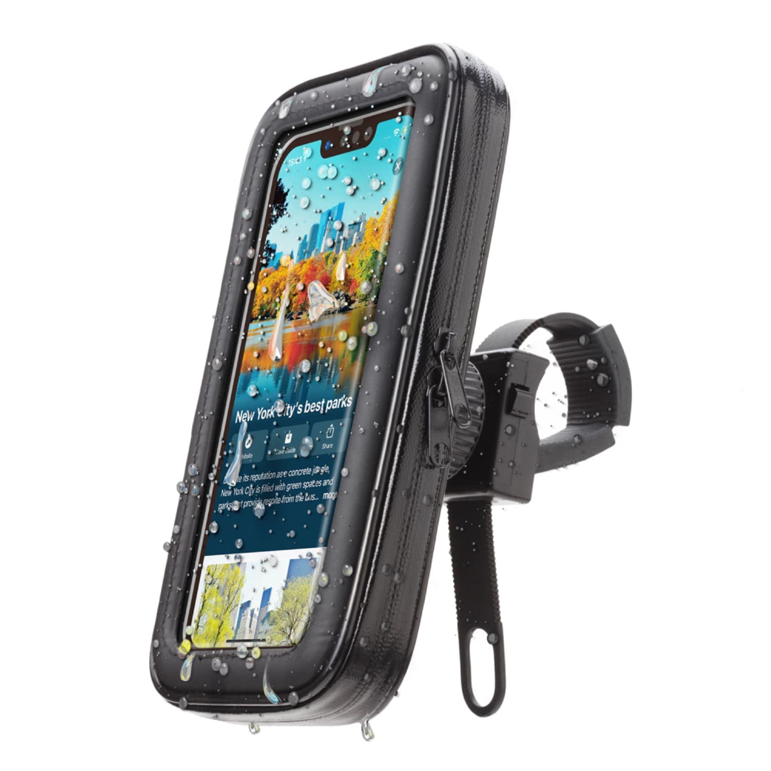 自転車用 スマートフォンホルダー [ポーチタイプ/Lサイズ]｜株式会社PGA