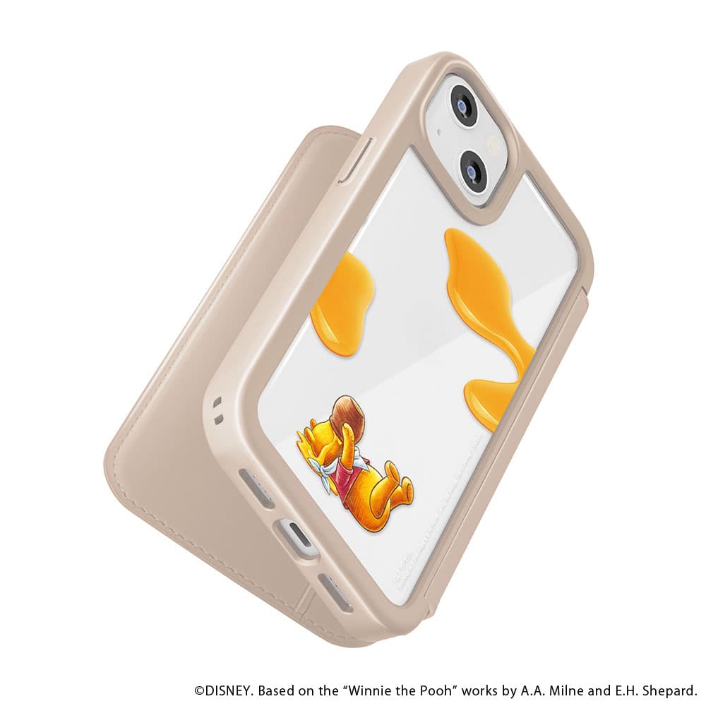 iPhone 15用 ガラスフリップケース [くまのプーさん]｜株式会社PGA