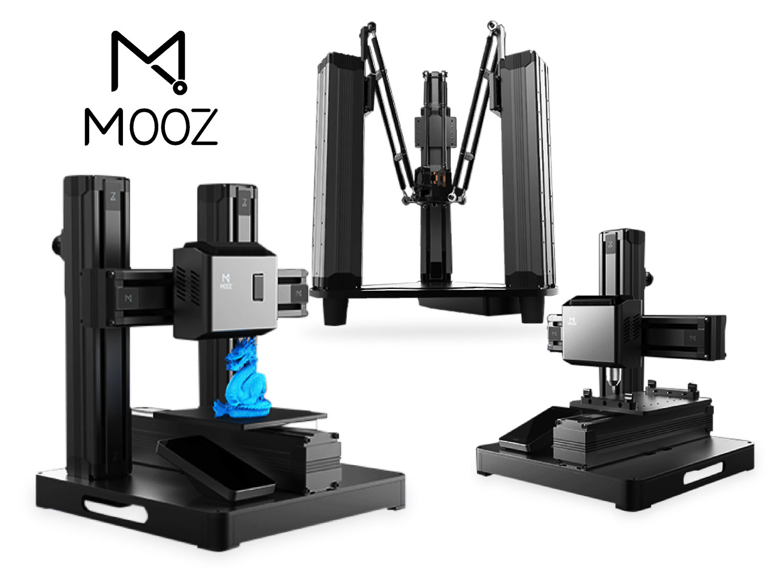 3Dプリンタ、レーザ彫刻、CNC彫刻が1台3役で使えるコンパクト
