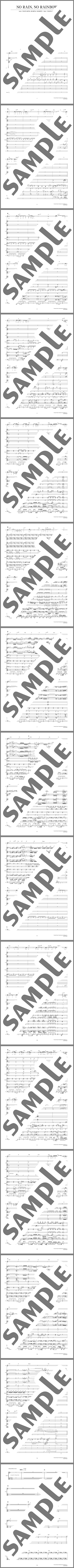 バンド楽譜】NO RAIN,NO RAINBOW〜オフィシャルバンドスコアより