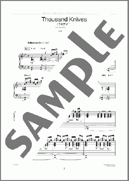 楽譜一覧】Thousand Knives(千のナイフ) 坂本 龍一 - ヤマハ「ぷりんと