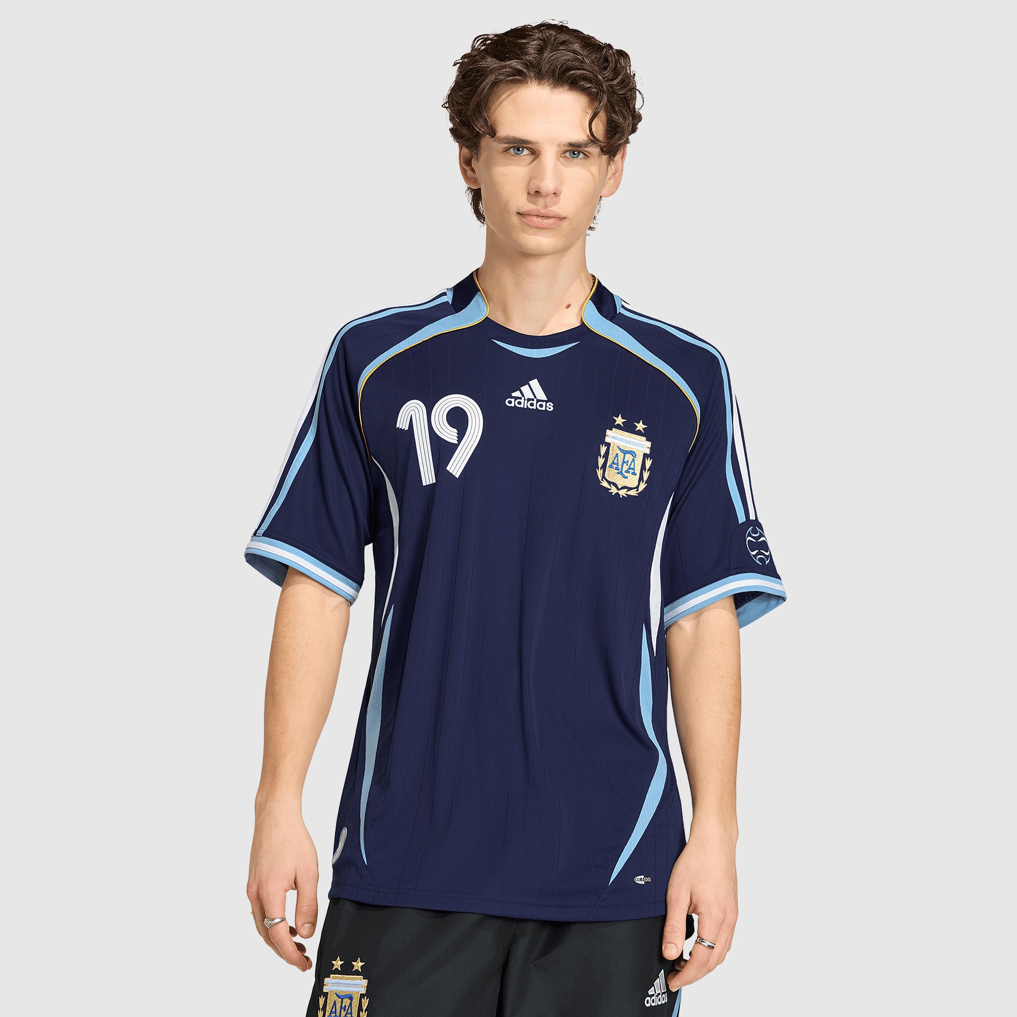 adidas Originals Argentina 2006 Away Jersey With Messi 19 - Dark