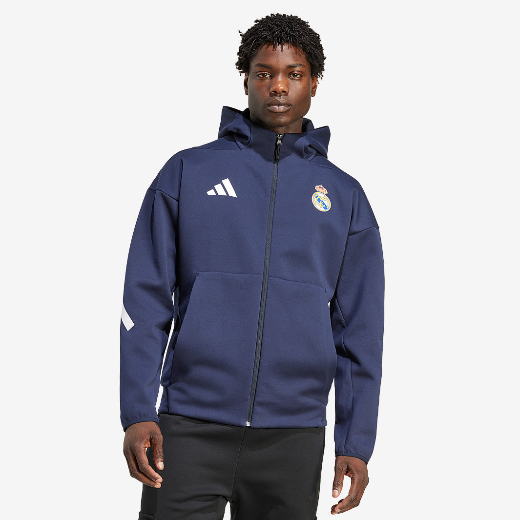adidas Real Madrid 25/26 Z.N.E. Anthem Jacket - Legend Ink - Mens