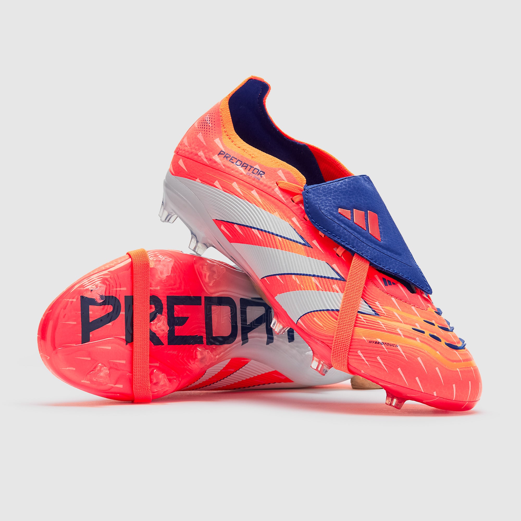 adidas Kids Predator Elite Tongue Firm Ground - Signal Coral/Ftwr