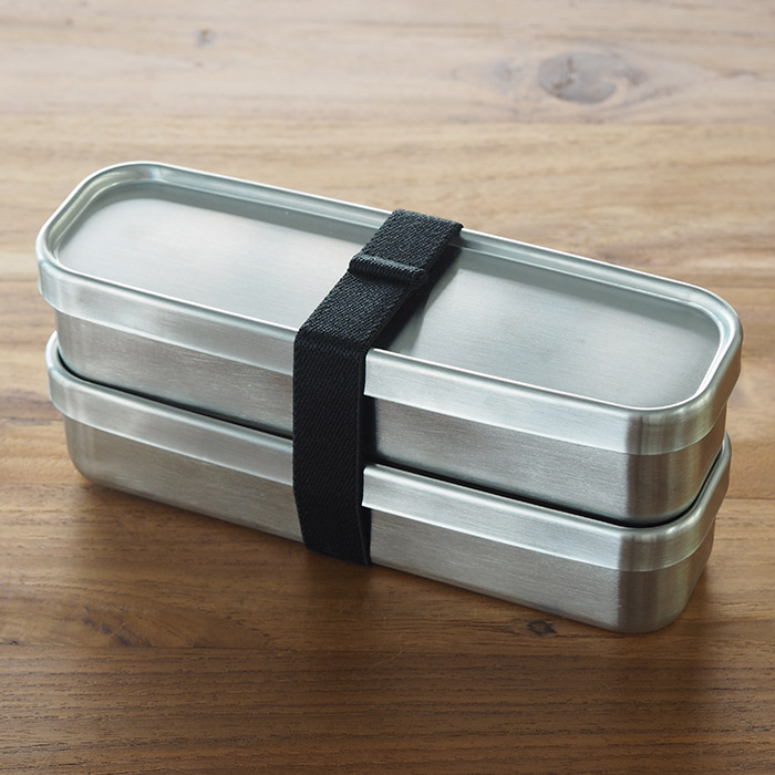 工房アイザワ 角長ランチボックス スリム 2段 | 食器と料理道具の専門