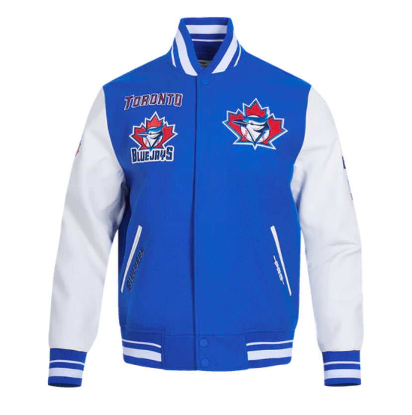 Men's Toronto Blue Jays Retro Classic Blue & White Varsity MLB