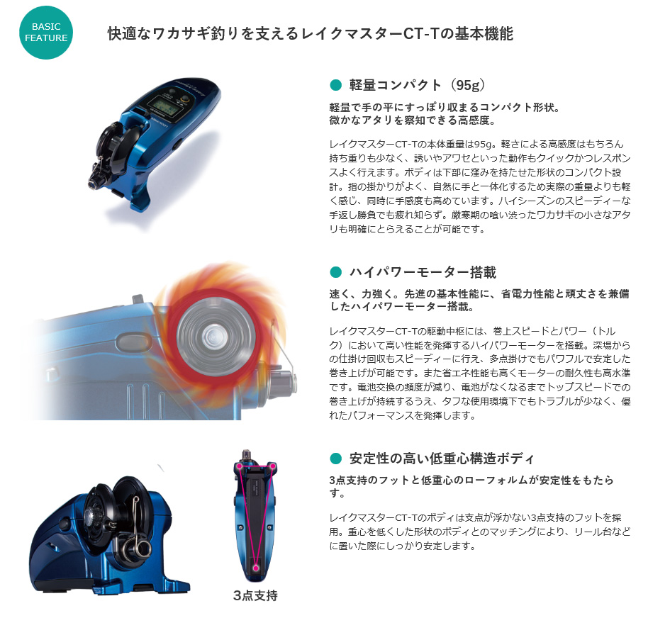 ワカサギ/ワカサギ釣り/リール/【OUTLET】○ レイクマスター CT-T