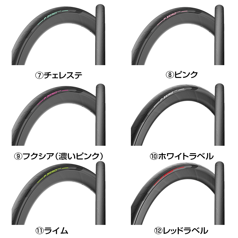 PIRELLI（ピレリ）P ZERO RACE（ピーゼロレース）クリンチャー カラー