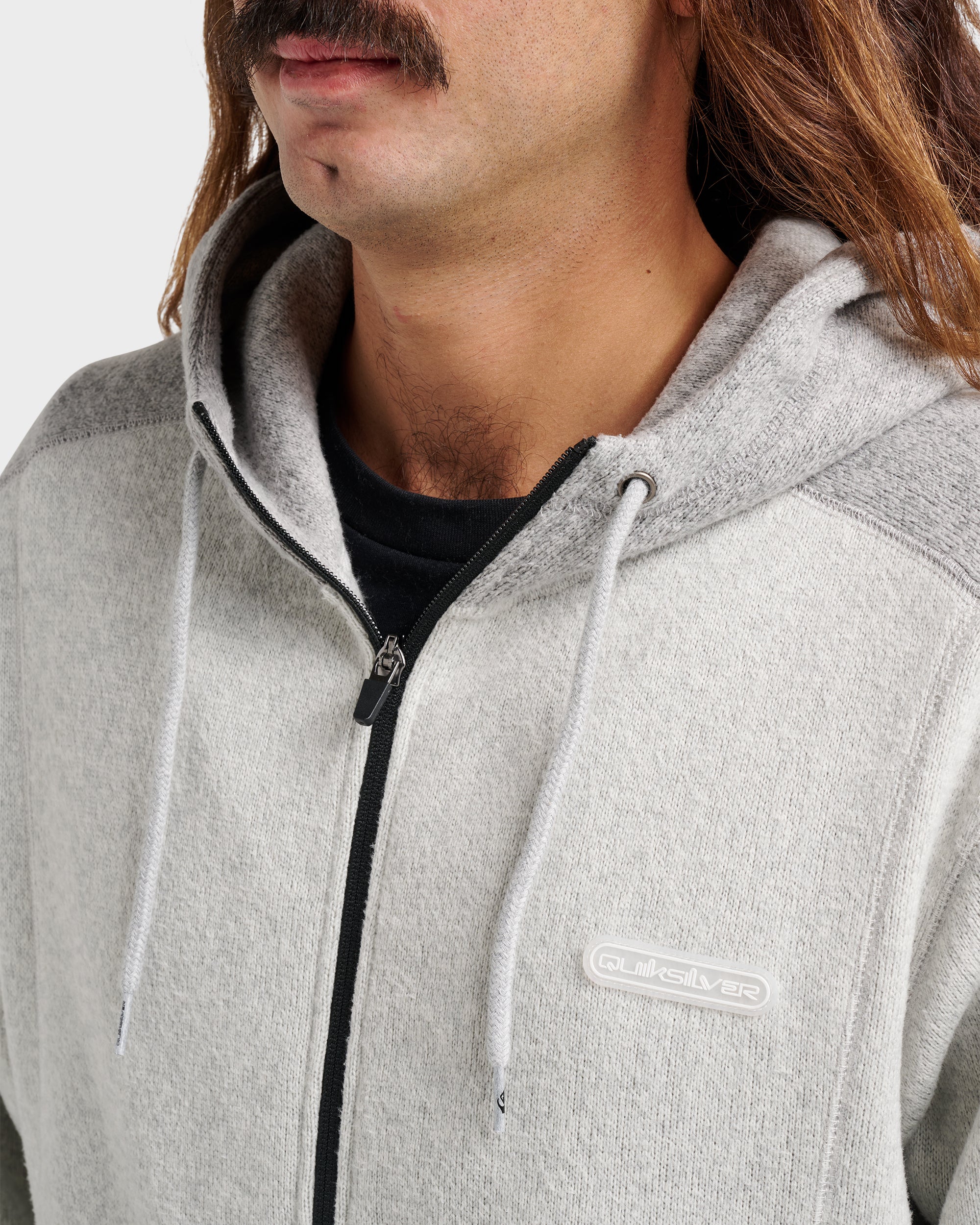 Keller Zip Hoodie - Light Gray Heather | Quiksilver