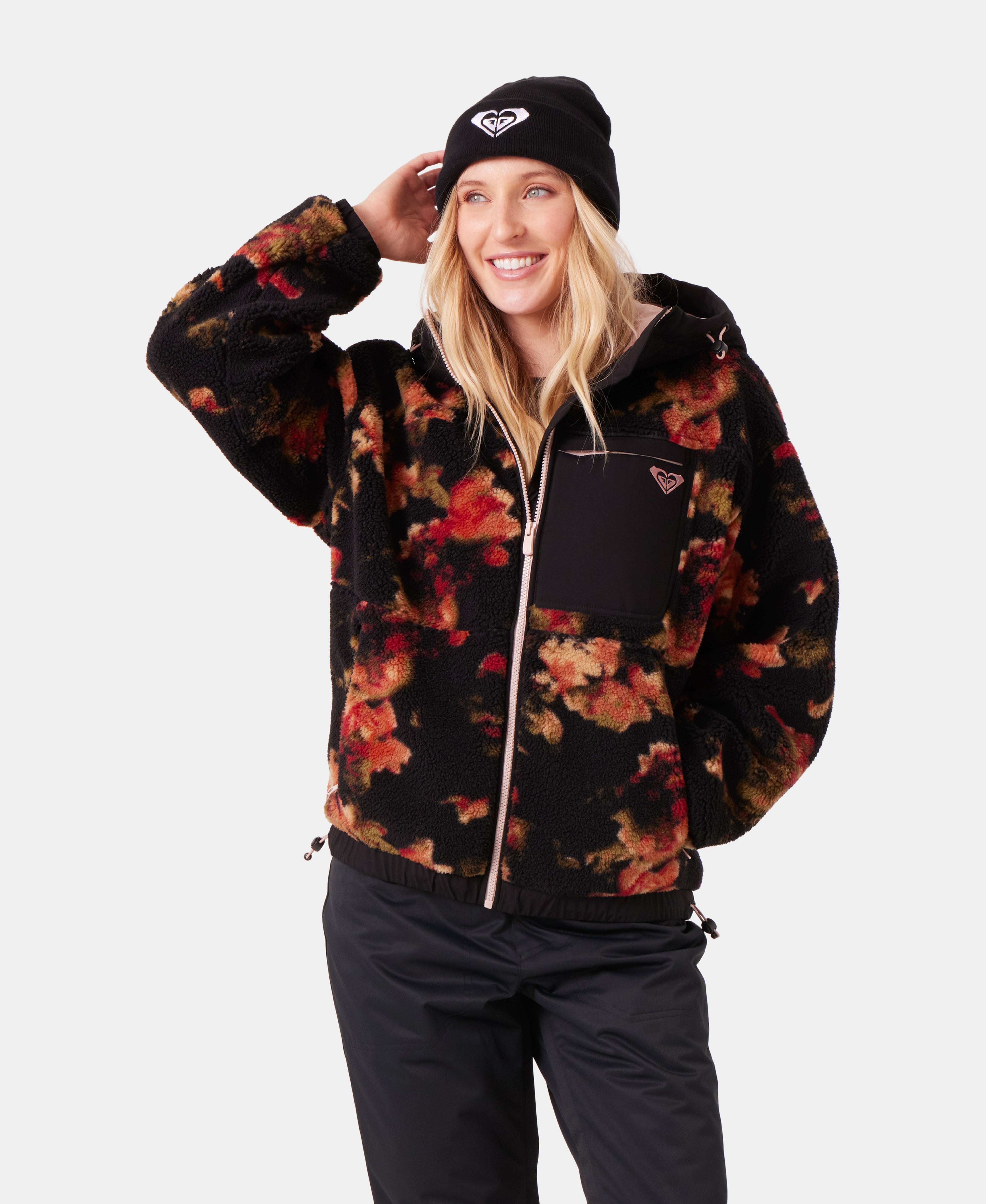 Everest Hooded Sherpa Jacket - Roxy