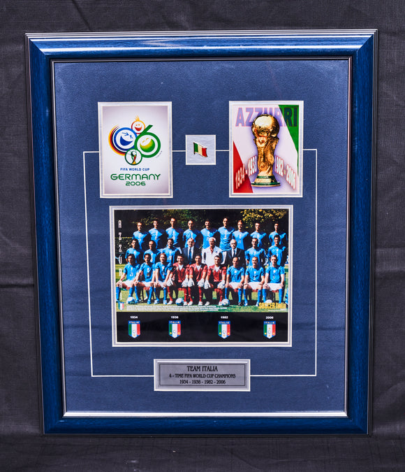 FIFA World Cup Champions 2006, Italy, Framed Team Picture