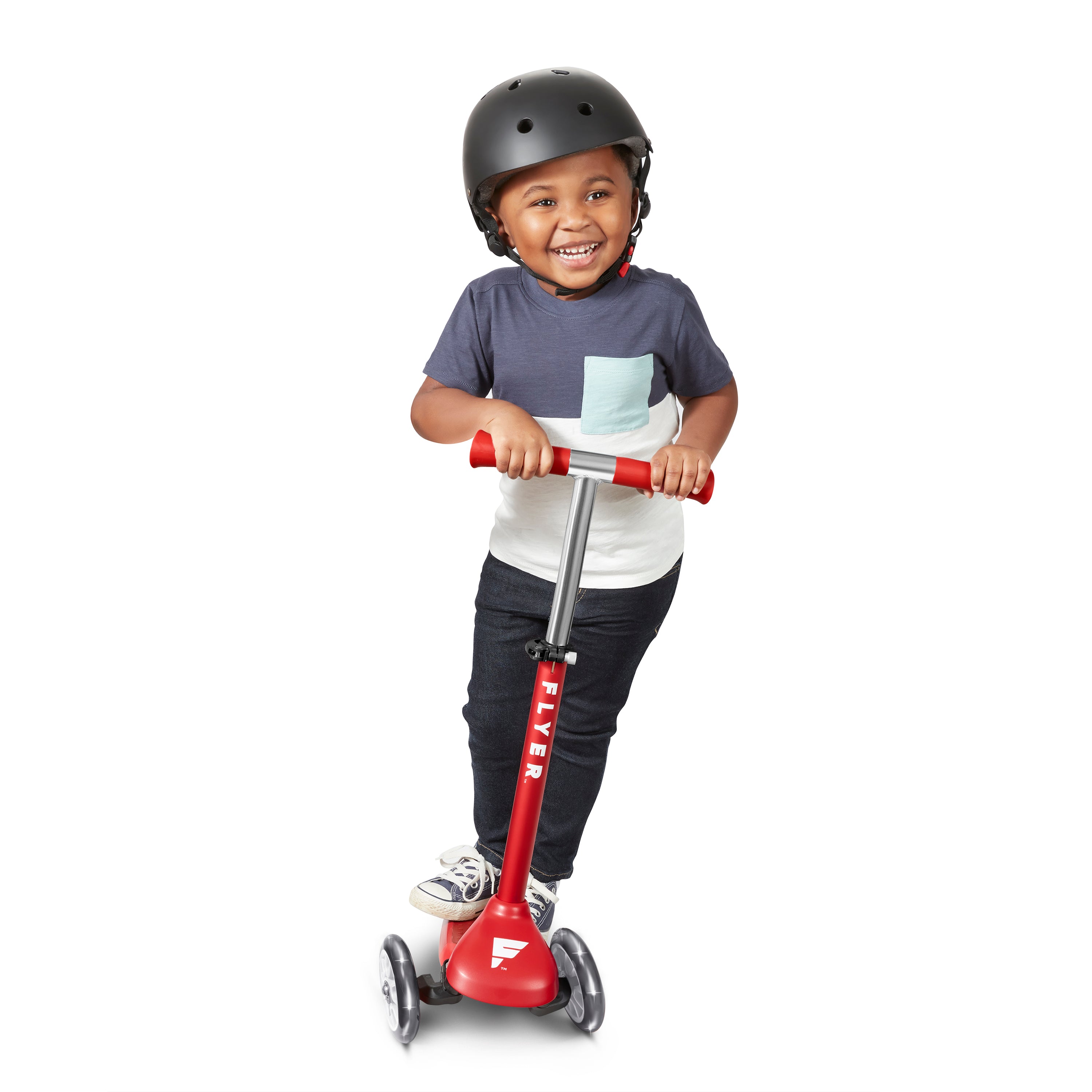 Flyer Glider Junior: 3-Wheel Kids Scooter with Light-Up Wheels
