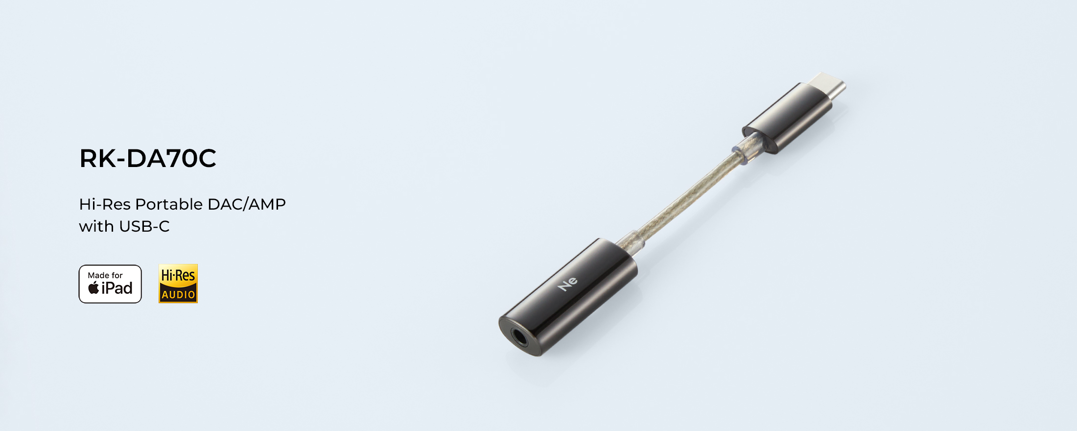 RK-DA70C ハイレゾ対応 USB-C接続 小型ポータブル DACアンプ RK-DA70CK