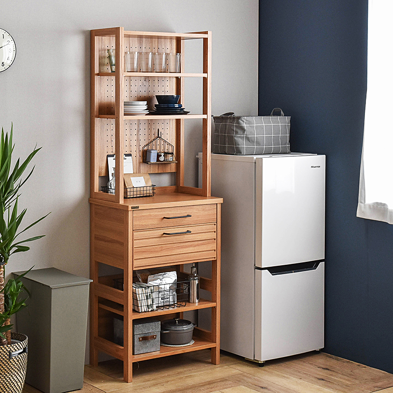 食器棚 レンジ台 LAFIKA キッチンラック ハイタイプ｜ユニットシェルフ