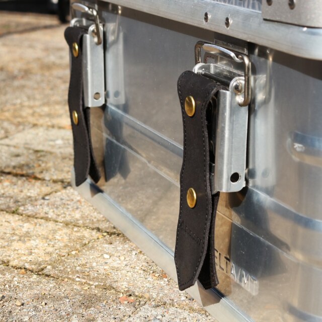 送料無料＞DUCKNOT デルタアルミコンテナ レザーカスタム3点SET