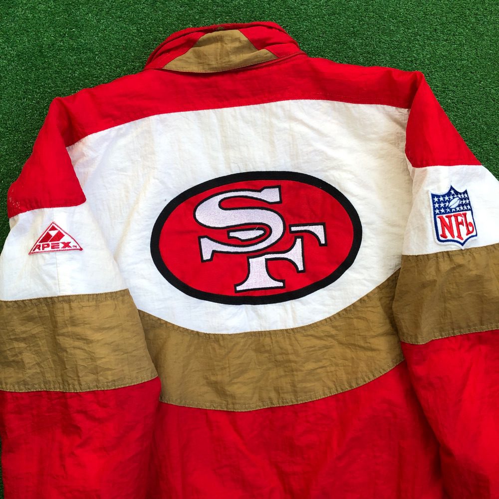 90's San Francisco 49ers Apex One NFL Jacket Size Medium – Rare VNTG