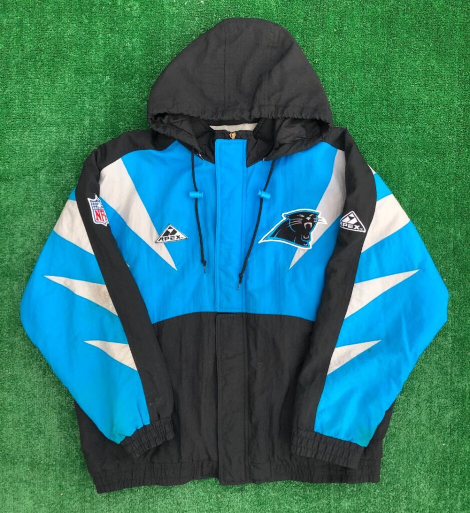 90's Carolina Panthers Apex One NFL Heavyweight Jacket Size XL