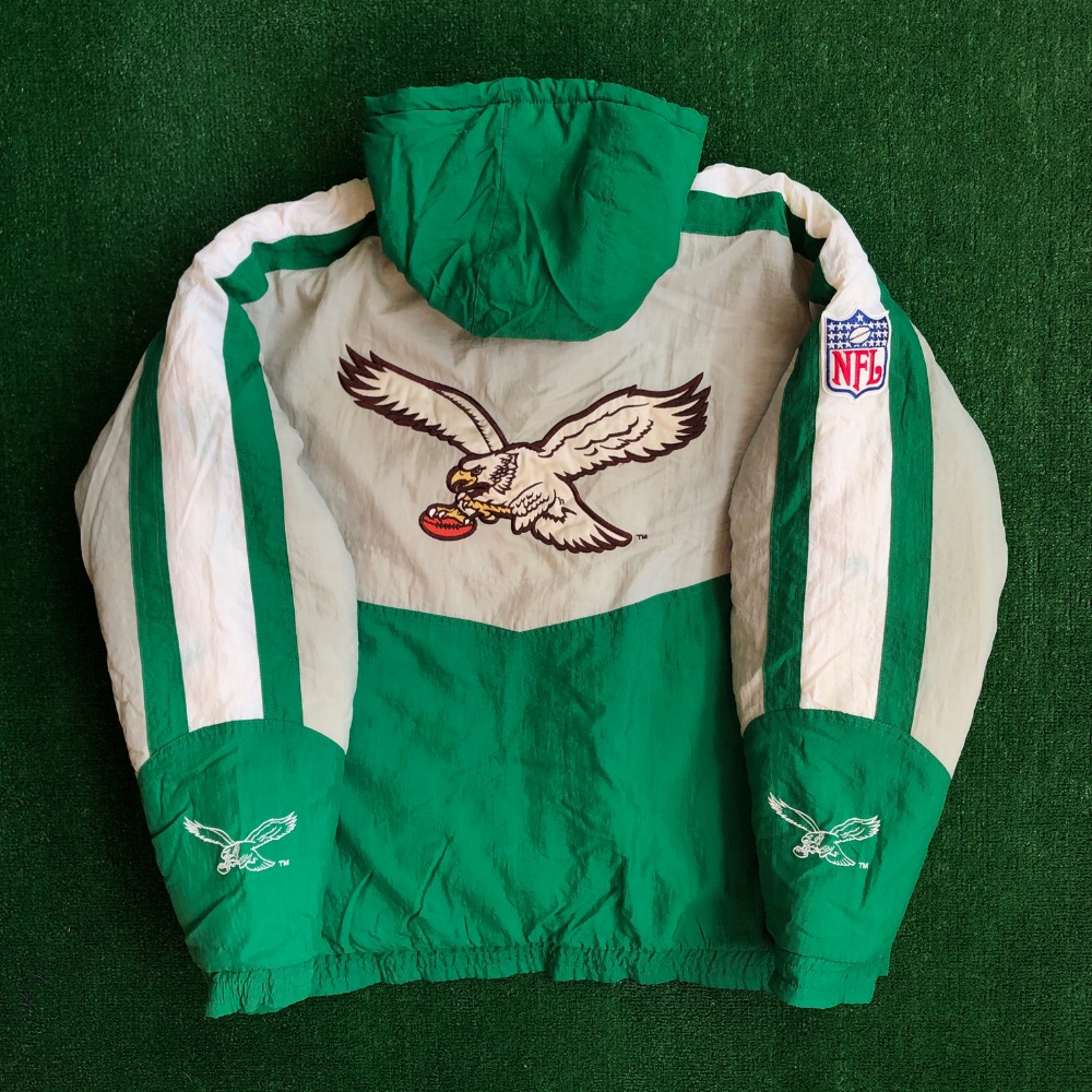 90's Philadelphia Eagles Reebok NFL Heavy Weight Jacket Size XL