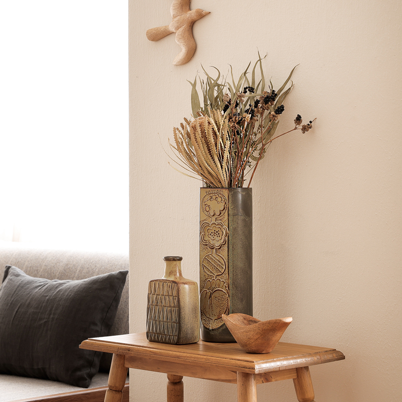 フラワーベース かしわ窯 Scandi relief ｜家具・インテリア通販 Re