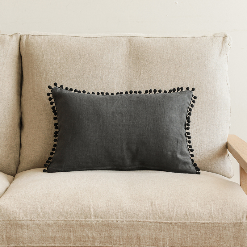 リネンクッションカバー ナトゥーラボンボン ミニ ｜家具・インテリア