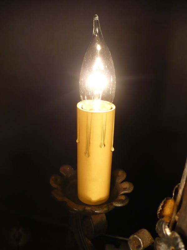 イタリア製ゴシック黒シャンデリア（ブラックシャンデリア）インテリア