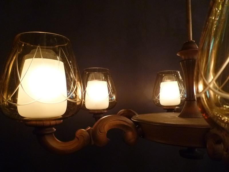 ドイツ製アンティーク・ヴィンテージ木製シャンデリア レトロ照明 BRH 0025