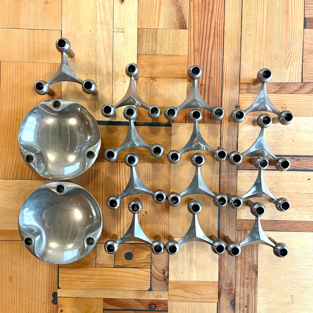 ストッフナゲル / STOFF Nagel キャンドルホルダー 13ピース 2トレー